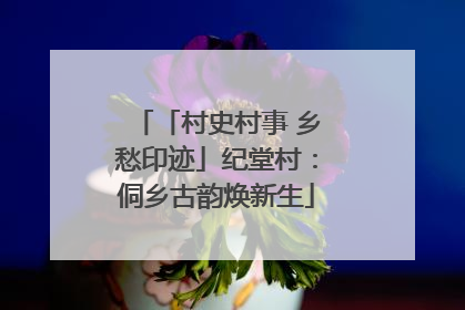「村史村事 乡愁印迹」纪堂村：侗乡古韵焕新生