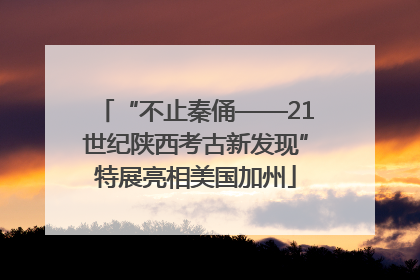 “不止秦俑——21世纪陕西考古新发现”特展亮相美国加州