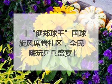 “健郑球王”国球旋风席卷社区，全民嗨玩乒乓盛宴