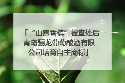 “山寨香槟”被查处后 青岛骊龙葡萄酿酒有限公司培育自主商标