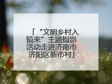 “文明乡村入镜来”主题摄影活动走进济南市济阳区新市村