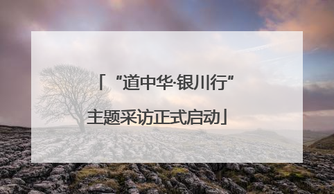 “道中华·银川行”主题采访正式启动