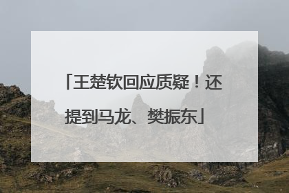 王楚钦回应质疑！还提到马龙、樊振东