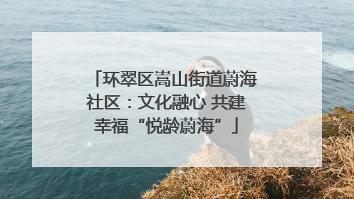 环翠区嵩山街道蔚海社区：文化融心 共建幸福“悦龄蔚海”