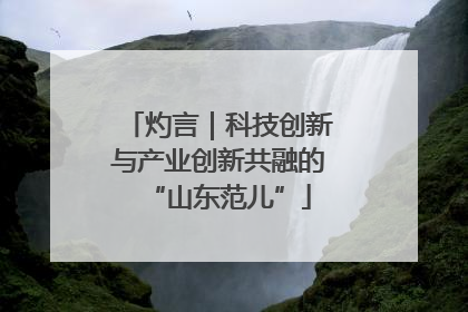 灼言｜科技创新与产业创新共融的“山东范儿”