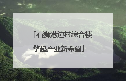 石狮港边村综合楼擎起产业新希望