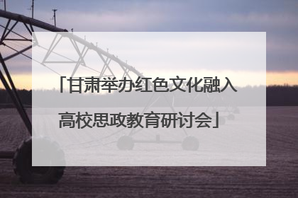 甘肃举办红色文化融入高校思政教育研讨会