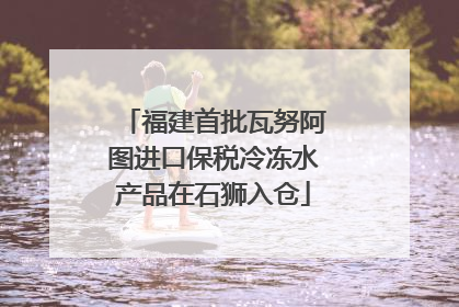 福建首批瓦努阿图进口保税冷冻水产品在石狮入仓