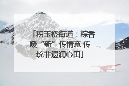 积玉桥街道：粽香暖“新”传情意 传统非遗润心田