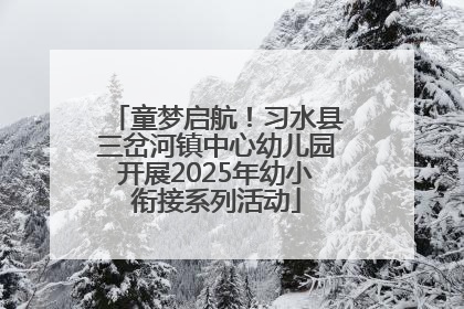 童梦启航！习水县三岔河镇中心幼儿园开展2025年幼小衔接系列活动