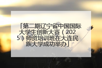 第二期辽宁省中国国际大学生创新大赛（2025）师资培训班在大连民族大学成功举办