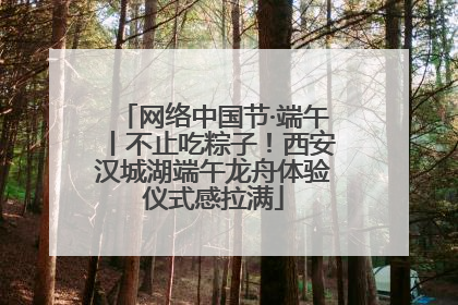 网络中国节·端午丨不止吃粽子！西安汉城湖端午龙舟体验仪式感拉满