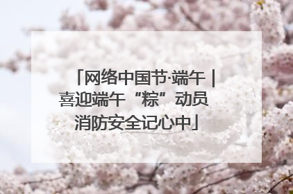 网络中国节·端午｜喜迎端午“粽”动员 消防安全记心中