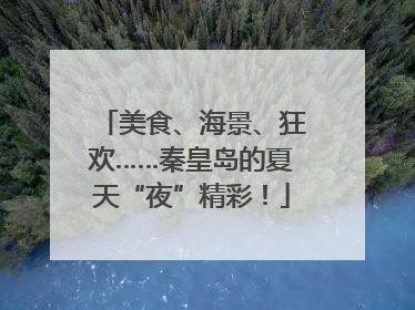 美食、海景、狂欢……秦皇岛的夏天“夜”精彩！