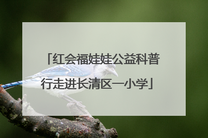 红会福娃娃公益科普行走进长清区一小学