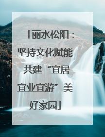 丽水松阳：坚持文化赋能 共建“宜居宜业宜游”美好家园