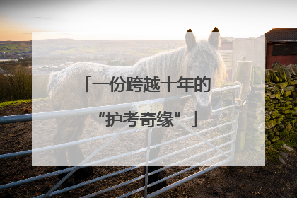 一份跨越十年的“护考奇缘”