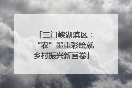 三门峡湖滨区：“农”墨重彩绘就乡村振兴新画卷