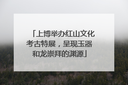 上博举办红山文化考古特展，呈现玉器和龙崇拜的渊源