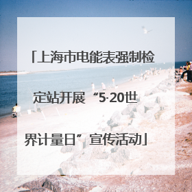 上海市电能表强制检定站开展“5·20世界计量日”宣传活动
