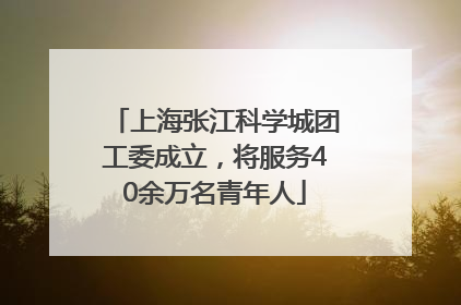 上海张江科学城团工委成立，将服务40余万名青年人