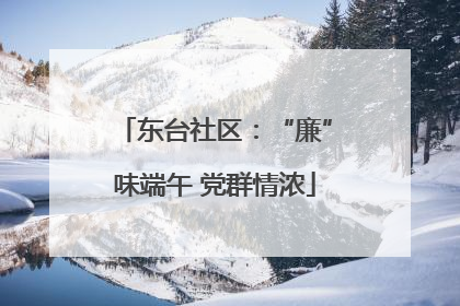 东台社区：“廉”味端午 党群情浓
