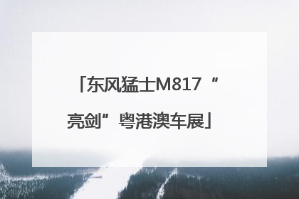 东风猛士M817“亮剑”粤港澳车展
