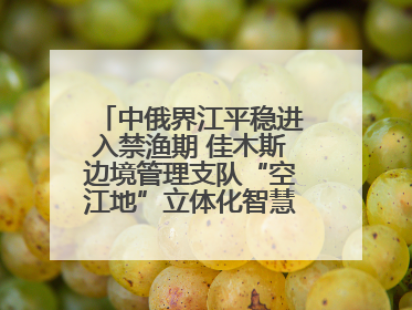中俄界江平稳进入禁渔期 佳木斯边境管理支队“空江地”立体化智慧监管护航
