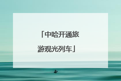 中哈开通旅游观光列车