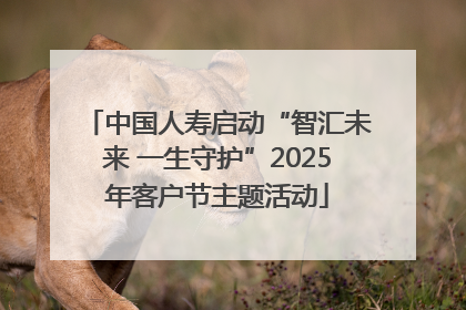 中国人寿启动“智汇未来 一生守护”2025年客户节主题活动