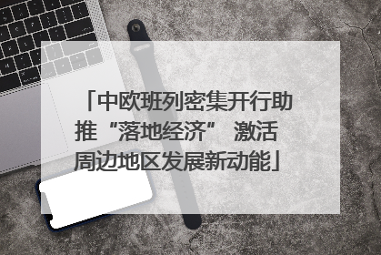 中欧班列密集开行助推“落地经济” 激活周边地区发展新动能
