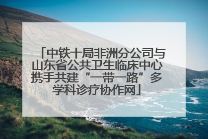 中铁十局非洲分公司与山东省公共卫生临床中心携手共建“一带一路”多学科诊疗协作网