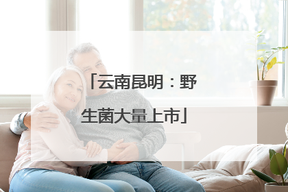云南昆明：野生菌大量上市