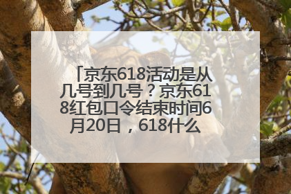 京东618活动是从几号到几号？京东618红包口令结束时间6月20日，618什么时候买最便宜