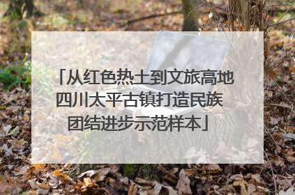 从红色热土到文旅高地 四川太平古镇打造民族团结进步示范样本