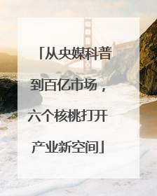 从央媒科普到百亿市场，六个核桃打开产业新空间