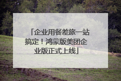 企业用餐差旅一站搞定！鸿蒙版美团企业版正式上线