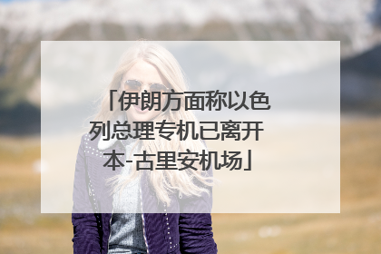 伊朗方面称以色列总理专机已离开本-古里安机场