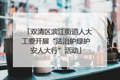 双清区滨江街道人大工委开展“法治护绿护安人大行”活动