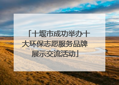 十堰市成功举办十大环保志愿服务品牌展示交流活动