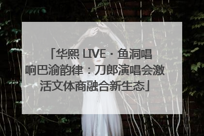 华熙 LIVE・鱼洞唱响巴渝韵律：刀郎演唱会激活文体商融合新生态
