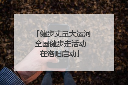 健步丈量大运河 全国健步走活动在洛阳启动