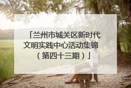 兰州市城关区新时代文明实践中心活动集锦（第四十三期）