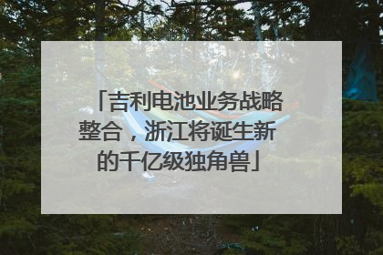 吉利电池业务战略整合，浙江将诞生新的千亿级独角兽