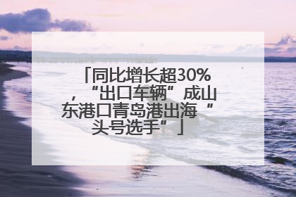 同比增长超30%，“出口车辆”成山东港口青岛港出海“头号选手”