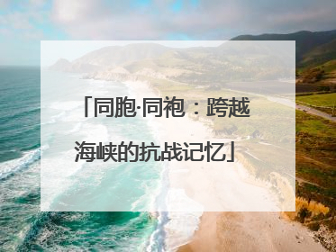 同胞·同袍：跨越海峡的抗战记忆