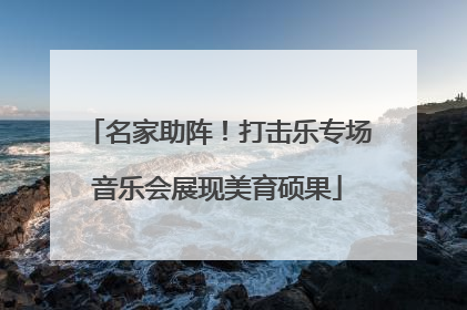 名家助阵！打击乐专场音乐会展现美育硕果