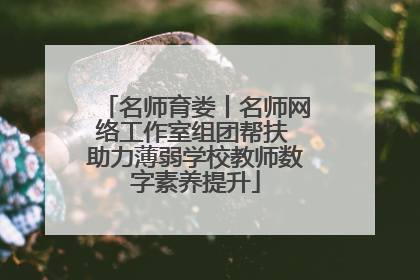 名师育娄丨名师网络工作室组团帮扶 助力薄弱学校教师数字素养提升