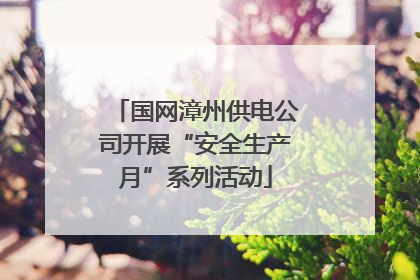 国网漳州供电公司开展“安全生产月”系列活动