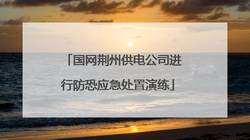 国网荆州供电公司进行防恐应急处置演练
